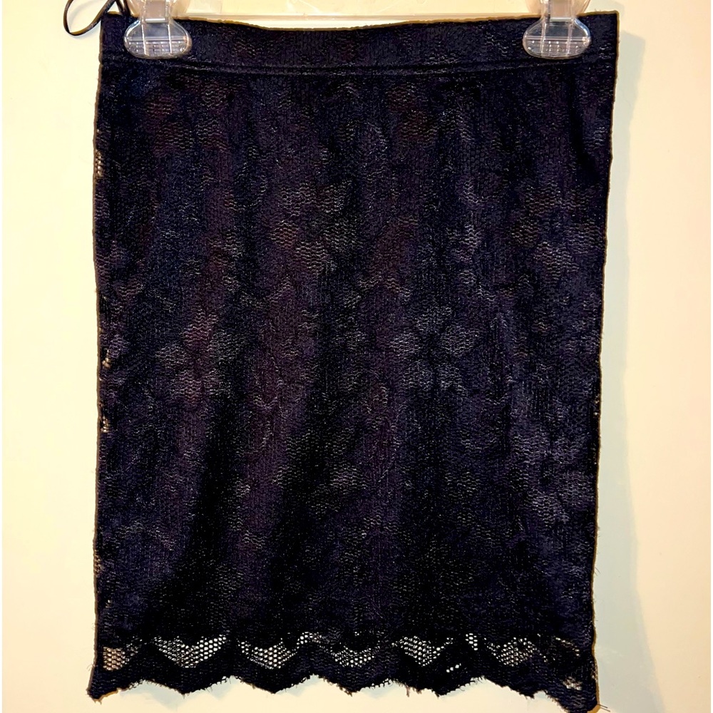 Beautiful Black Lace Mini Skirt